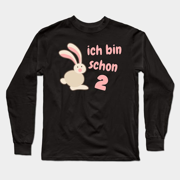 Hase ich bin schon 2 Kinder Geburtstag Long Sleeve T-Shirt by Foxxy Merch